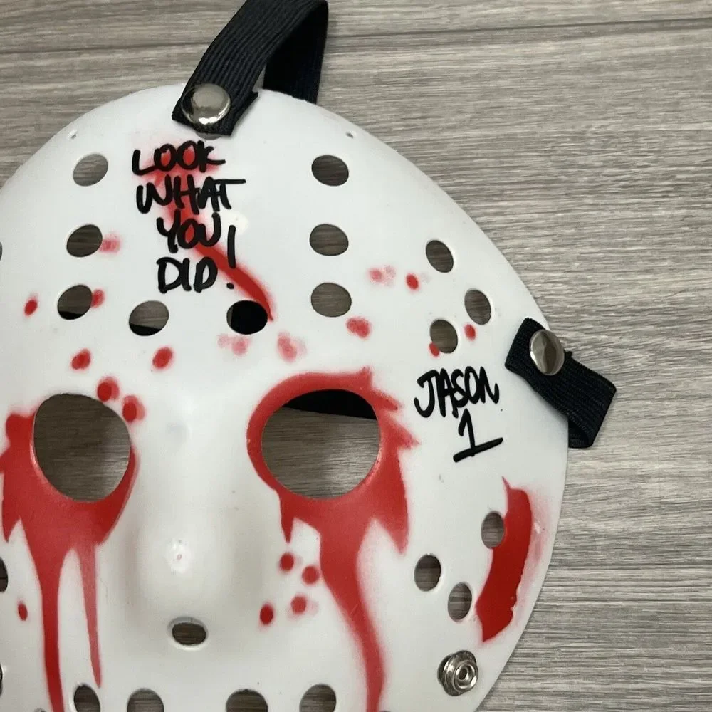 Jason Voorhees Mask Auto Autographed Sign Ari Lehman Horror Friday 13th JSA Cert